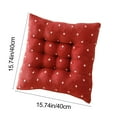 thumbnail image 3 of Luoshdecor Quilted Chair Cushion,Non Slip Soft Checked Chair Pads,Comfy Square Seat Pads for Car Office Home Patio Decor, 3 of 6