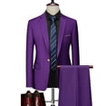 thumbnail image 1 of Traje de 2 piezas para hombre, conjunto de Blazers, pantalones clásicos de negocios, vestido de novia Formal para novio, talla grande, traje de alta calidad 6XL, 1 of 5