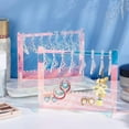 thumbnail image 6 of 2Sets Acrylic Earring Holder Mini Hanger Rack Jewelry Display Dangle Earring Hanging Organizer Acrylic Ear Studs Display Rack 2.3x5.9x4.8inch, 6 of 8