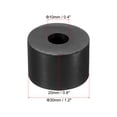 thumbnail image 2 of Uxcell 1.2"OD 0.39"ID 0.8"Thickness Neoprene Round Anti-vibration Isolation Pads, Black 10Pcs, 2 of 6