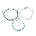thumbnail image 4 of Guardurnaity 3 Pieces Waxed Mountain Bracelet Simple Rustproof Alloy Accessories DIY Exquisite Bangle Jewelry Craft Climbers Chains Como se muestra 10piezas, 4 of 6