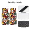 thumbnail image 4 of Fuzoiu Retro Floral Butterfly Print Carpet Floor Mats for Car,Car Foot Mat Set,Universal Fit 4 Piece Mat Pad Set,Fits Most Cars Trucks Vans Sedans SUV Auto Carpet Mat Se, 4 of 7