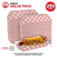 thumbnail image 4 of Stock Your Home Plateaux à Carreaux pour Hot-Dogs (Lot de 250) - Bateaux Rétro Rouges et Blancs pour Aliments à Carreaux pour Hot-Dogs, Plateaux à Carreaux Résistants à la Graisse - Plateaux en Carton Recyclables et Jetables pour Hot-Dogs, 4 of 4