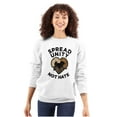 thumbnail image 3 of Spread Unity Not Hate Social Justice Unisex Plus Fleece Graphic Sweatshirt Brisco Brands 3X, 3 of 5
