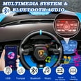 thumbnail image 4 of Lamborghini 24V Kids Electric Car, Licensed Huracan Sto Battery Powered Ride On Car with 4 Wheels Spring Suspension for Age 3-8, Remote Control Ride On Toys Speeds 1.86-5.59 MPH, LED Lights, Blue, 4 of 7