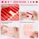 thumbnail image 4 of Cajas para uñas postizas de 20 piezas, 2 estilos, color rosa, con 60 cintas adhesivas de doble cara., 4 of 6