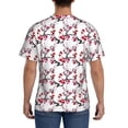 thumbnail image 3 of Qekee Cherry Blossoms Classic Fit T-Shirt Men's Shirt Men's Tight Short Sleeves for Exercise, Running, Mountaineering - Cherry Blossoms, 3 of 9