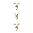 thumbnail image 3 of Maytalsory Animal Head Key Hook Sturdy And Durable Construction Adding Touch Of Whimsy golden (deer) 3Set, 3 of 6