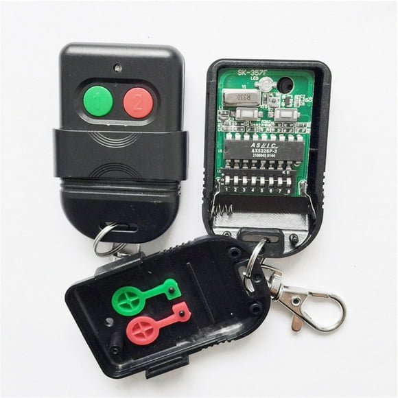 Opolski Portable Two Buttons 330MHZ 433M SMC5326 Auto Gate Remote Control DIP Switch