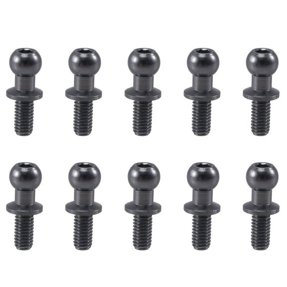10 x Ball Head Screws-Silver
