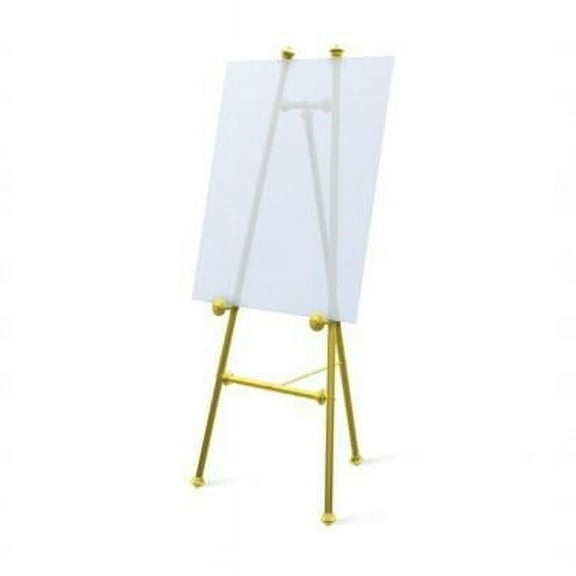 Testrite Visual Products 650 Elegant Easels Baroque Easel- Brass