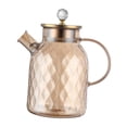 thumbnail image 1 of Tnarru Glass Pitcher Lightweight Tea Pot Kettle for Juice Milk Cold or Hot Beverage 1.7L, 1 of 8