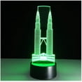 thumbnail image 2 of Uruzuo Twin Towers Toys 3D Illusion Night Light Smart Touch Lamp, Creative RGB Led Lamps, Christmas Birthday Decorations Gifts for Boys and Girls, Party Decor, 16 Colors, 2 of 7