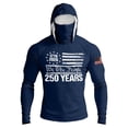 thumbnail image 5 of Zimjoy 4th of July Fishing Shirts for Men Patriotic America Flag Long Sleeve Shirt UPF 50+ UV Sun Protection Hoodie Tops Navy L, 5 of 5