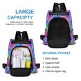 thumbnail image 4 of FORMRS Women's Travel Backpack Purse Anti-Theft Hidden Pockets Casual Shoulder Bag, Vibrant Geometric Pattern, 4 of 7