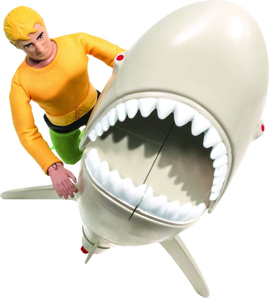 aquaman figure with shark