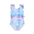 thumbnail image 3 of Swimsuit Girls Blue One Piece Swimsuit Girls Quick Drying Teen Bathing Suits 3-4 Years, 3 of 3