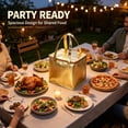 thumbnail image 6 of Insulated Cake Bag | Oimcto Non-Woven Portable Cooler with Zipper, Aluminum Foil Thermal Bag for Cake, Pizza & Catering (35X35X40Cm), 6 of 6