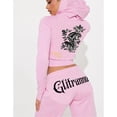 thumbnail image 3 of Chándal Glitrandi para mujer, sudaderas cortas con capucha y estampado a la moda, 3 of 4