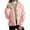 Pink, variant on FAIWAD Womens Fuzzy Fleece Jacket Button Down Hooded Cropped Outwear Casual Winter Warm Coats