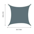 thumbnail image 2 of 300*300cm Outdoor Sunshade Triangular Sun Garden Restaurant Outdoor Rain 3ful Hiking Backpack, 2 of 7