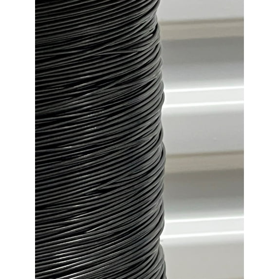 Laureola 1/8" to 3/16" PVC Coated Black Color Galvanized Cable 7x7 Strand Aircraft Cable Wire Rope(50 ft)