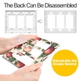 thumbnail image 4 of Yayeee Rocker Switch Wall Plate 3-Gang 6.5"x4.6" Home Decorative Outlet Cover, Beige Strawberry, 4 of 6