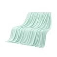 thumbnail image 2 of Silky Satin Cooling Blanket, Lightweight Breathable Summer Throw, Ultra-Thin No-Fill Bed Blanket for Sofa Nap Travel (Green), 2 of 6