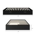 thumbnail image 7 of Nexera Hunter Full Size 2-Drawer Storage Bed Frame, Black, 7 of 7