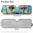 thumbnail image 7 of Uorisanigo Windshield Sun Shade,Car Sunshade for Rubicon Sahara TJ JK JKU 2 Door & 4 Door,Beach Giraffe Driving Print Sun Shade Windshield Cover for Jeep,UV Ray & Heat Block Heat Shield, 7 of 7