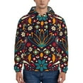 thumbnail image 2 of Bingfone Colorful Mexican2 Men'S Drawstring Hoodie Long Sleeve Pocket Sweatshirts-X-Large, 2 of 9