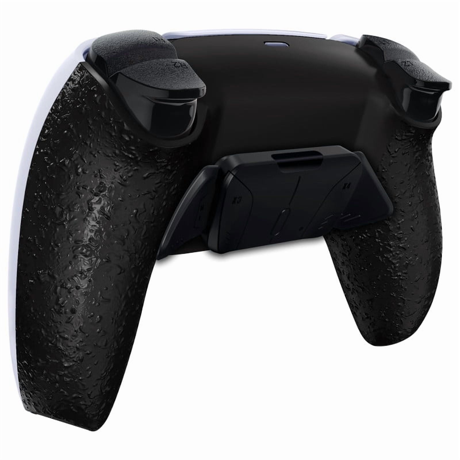eXtremeRate Back Paddles Programable RISE4 V3 Remap Kit for PS5 Controller BDM-030 040 050, Upgrade Board Textured Black Redesigned Bottom Shell 4 Back Buttons Set for PS5 Controller - NO Controller