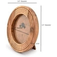 thumbnail image 6 of Round Photo Frame Wooden Stylish Picture Frame Home Décor for Tabletop Display, Photo Display Frames. (Photo Size 4" x 4"), 6 of 6