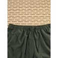 thumbnail image 4 of Men's Work Pants, Lightweight Breathable, Drawstring Waist with Flap Pockets, Solid Color Fashionable Versatile Casual Pants, Suitable for Daily Wear, Outdoor Sports Hiking - 1-Piece Set, 4 of 5