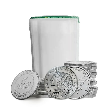1 oz Silver Round - Random Design - Tube of 20