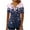 Purple# 01, variant on POROPL Summer Tops for Women Short Sleeve V Neck with Button Pleats Boho Floral Print Tunic Shirts