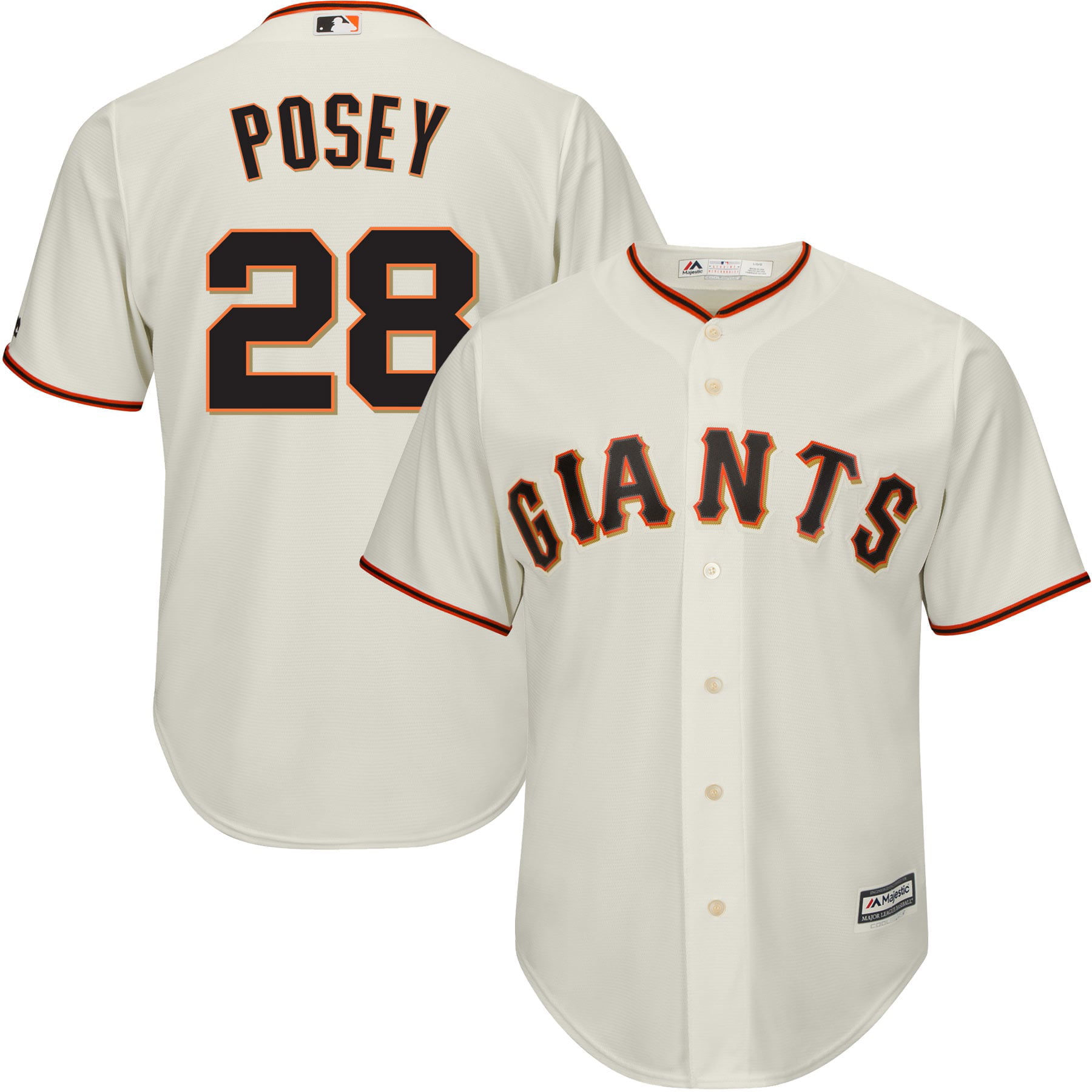 رقم Buster Posey #28 San Francisco Giants Majestic Big & Tall Cool ... رقم