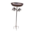 thumbnail image 5 of CarpNettore Bird Bath Bowl Deck Wildbird Drinking Gift Patio Bird Feeder Tray with Stake, 5 of 9