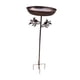 thumbnail image 5 of Comedero para pájaros con estaca, cuenco para baño de pájaros, estación de alimentación de regalo para colibríes, patio trasero, barandilla de césped,, 5 of 8