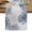 Blue, variant on Blue White Table Runner, Abstract Grey Chrysanthemum Flower Floral Washable Cotton Linen Table Runners 36 Inches Long, Dresser Scarf Runner for Nightstand/End Tables/Round Tables 13''x36''