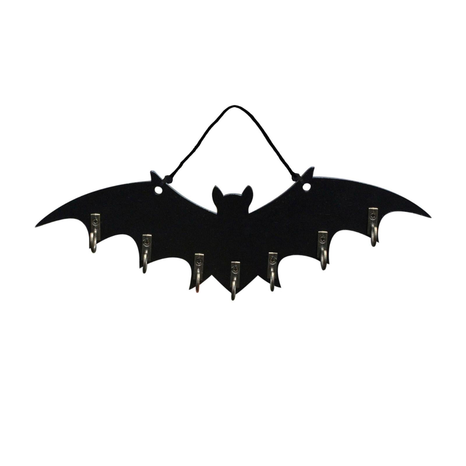 Lazsy Bat Key Hook Key Holder Easy to Install Gothic Organizer Space Saving Heavy Duty