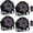 36LEDs Stage Lights - 4 Pack, variant on 36LEDs RGB Stage Lights 4Pack: 36W Par Light- Remote & DMX Control - Sound Activated Corded Electric Uplights for Events Wedding Party Club Band Dance DJ Live Show Church Lighting