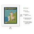 thumbnail image 2 of Eastbourne - The Exhilarating Seaside Resort in East Sussex, England - Vintage Travel Poster c.1920 - Fine Art Rolled Canvas Print (Unframed) 11in x 14in, 2 of 3