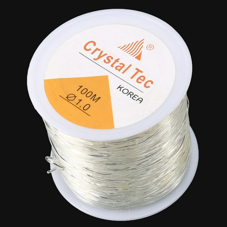 1mm x 100m Clear Elastic for Bracelet Making Strong & Stretchy Elastic  String, Durable & Transparent Elastic Thread, Easy to Knot, Bracelet  Elastic