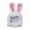 White, variant on Denbek Rabbit Ears for Dogs, Cat Costume Bunny Rabbit Hat with Ears for Cats & Small Dogs - Perfect Easter Halloween Christmas Pet Costume Accessory, Pink
