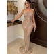 thumbnail image 2 of Beyprern Luxury Sheer Mesh Geometric Crystal Maxi Gowns Beautiful Hollow Out Sequins Party Dress Sexy Clubwear Christmas OutfitsXXL Gao Jinjia LED, 2 of 2