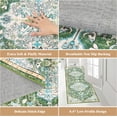 thumbnail image 4 of Findosom 2'x6' Vintage Runner Rug 0.4" Distressed Hallway Rug Non Slip Laundry Runner Rug Decor Rug Washable Runner Rug Kitchen Floor Mat Entryway Rug Runner for Laundry Kitchen Entryway, Green, 4 of 8