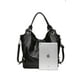 thumbnail image 2 of Bolso de mano ITSCOSY de piel sintética a la moda con hombros holgados, negro, 2 of 7