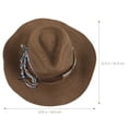 thumbnail image 2 of unbranded Marrón Estilo Reutilizable Para Eventos, Y Fiestas Occidentales, 2 of 5