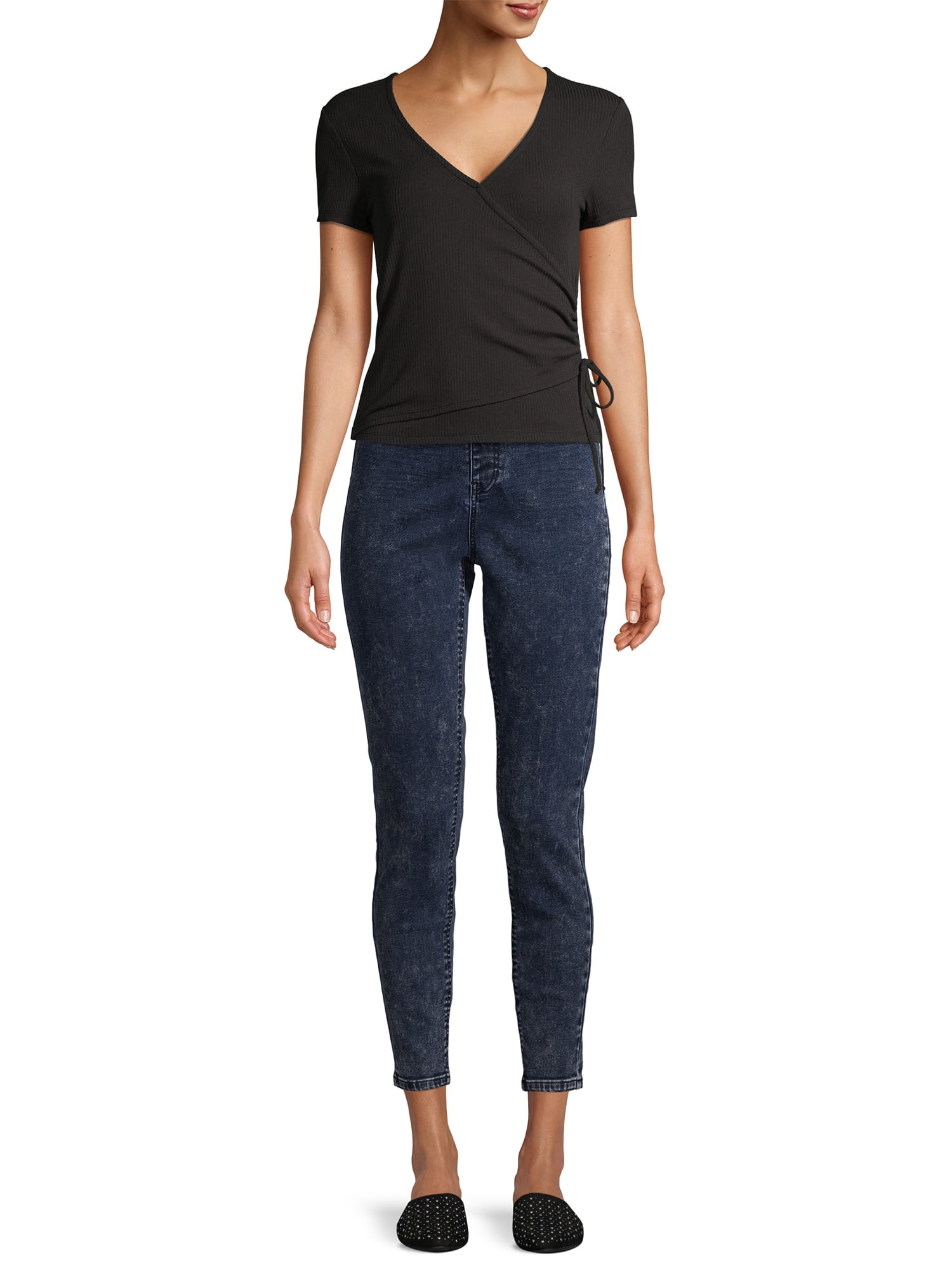 No Boundaries Juniors' Curvy Super High Rise Pull On Jeggings - Walmart.com